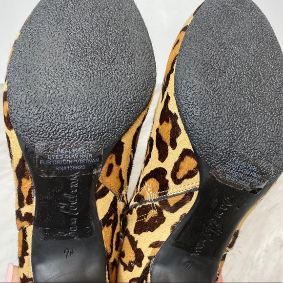 New! Sam Edelman Mandi Leopard Print Bootie 7.5M - Picture 12 of 13